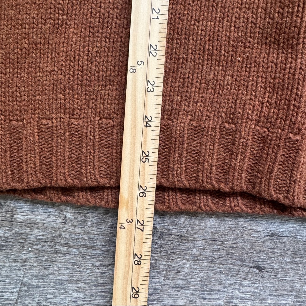 Vintage 90s Abercrombie and Fitch Lambswool Knit Snowflake Grandpa Sweater Large - Picture 5 of 11